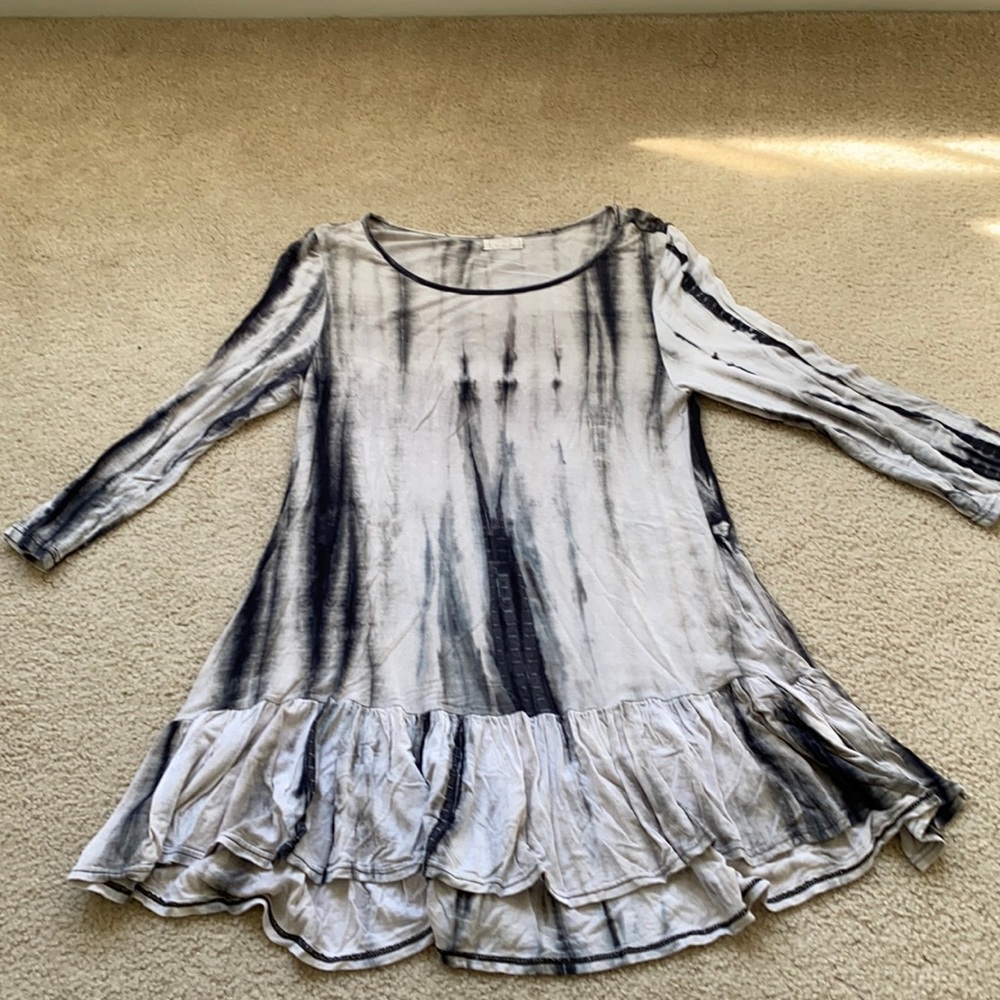 3/4 sleeve long blouse